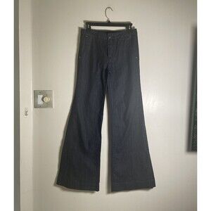 Norma Jeane High Waist Flare Leg Denim Jeans Dark Wash Retro 50s Style Size 28